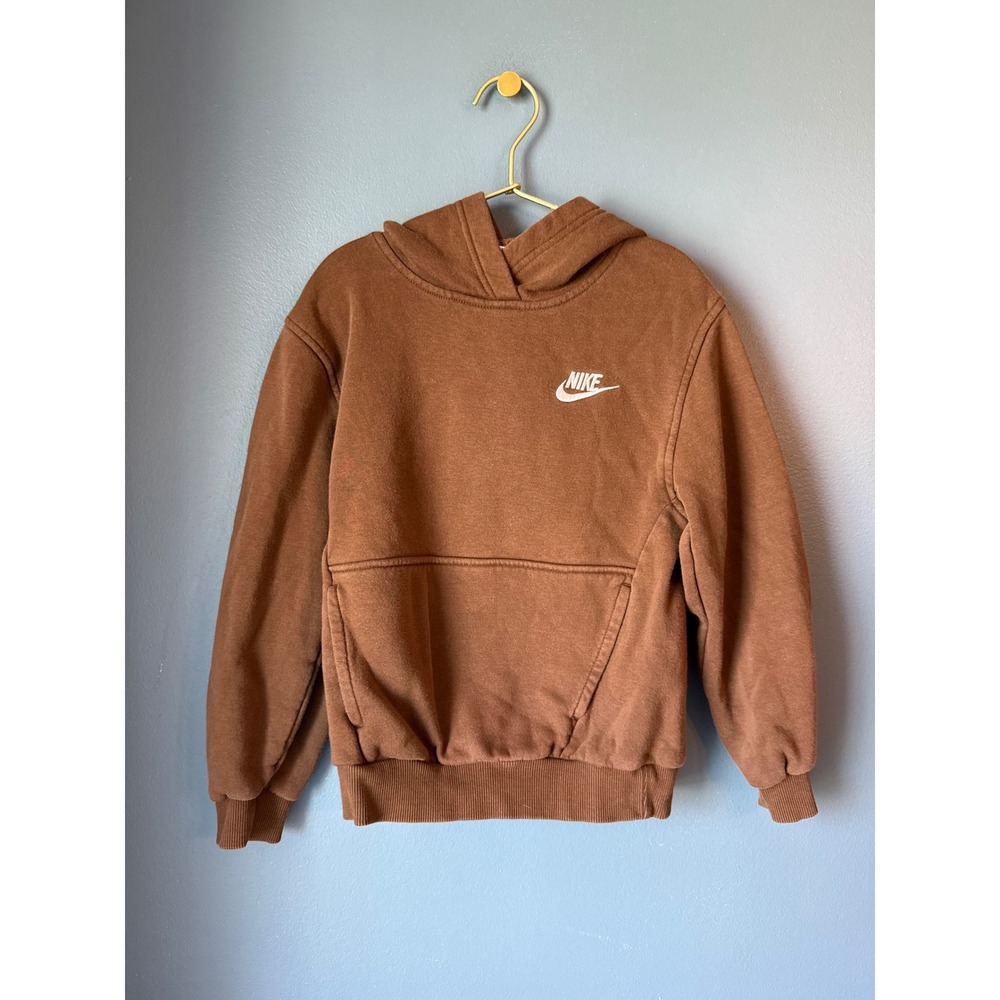 Nike All Kids Fit Sportswear Club brown Fleece Hoodie‎